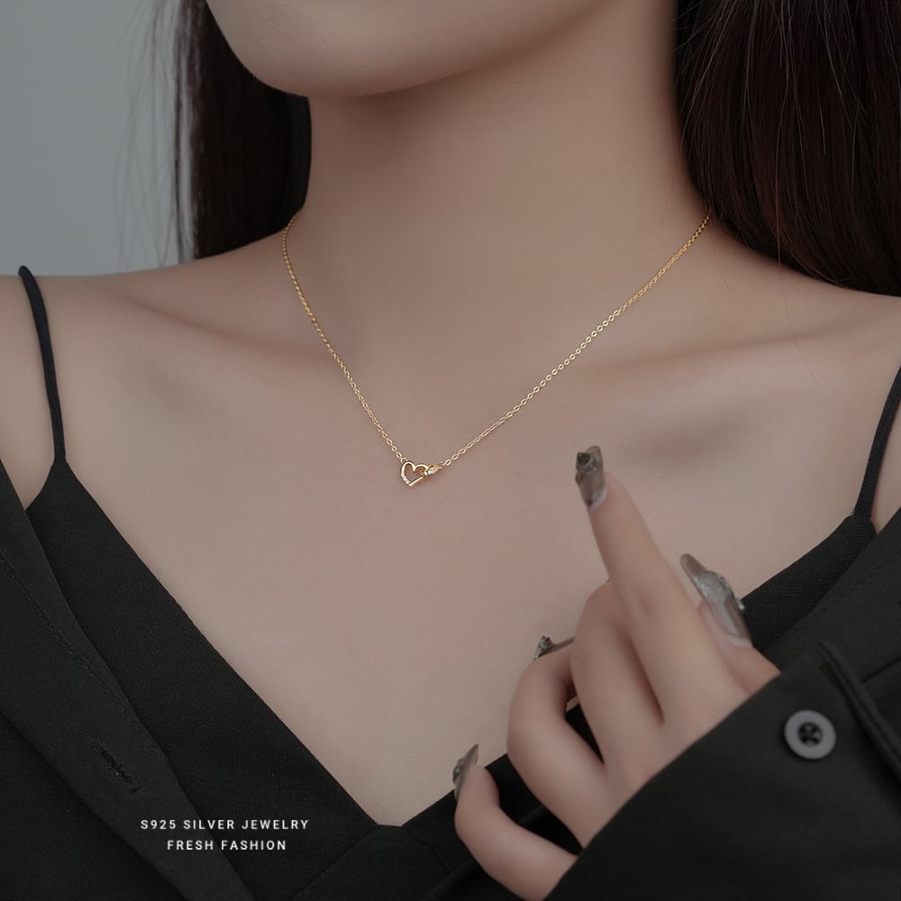 e.m. 4点ジルコニア ネックレス スーパー キュービックジルコニア 5mm ネックレス ジルコニア cz K10WG