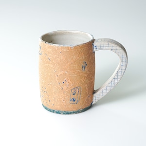 矢尾板克則 5　色絵マグカップ(トール)　E