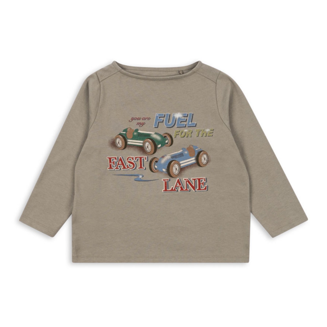 Konges Sløjd】Tシャツ 車 トップス 長袖 ロンT オーガニックコットン 