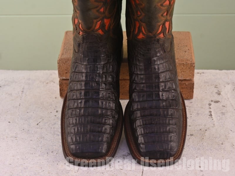 メキシコ製 ルケーシー Lucchese ビンテージ ウエスタンブーツ ワニ革