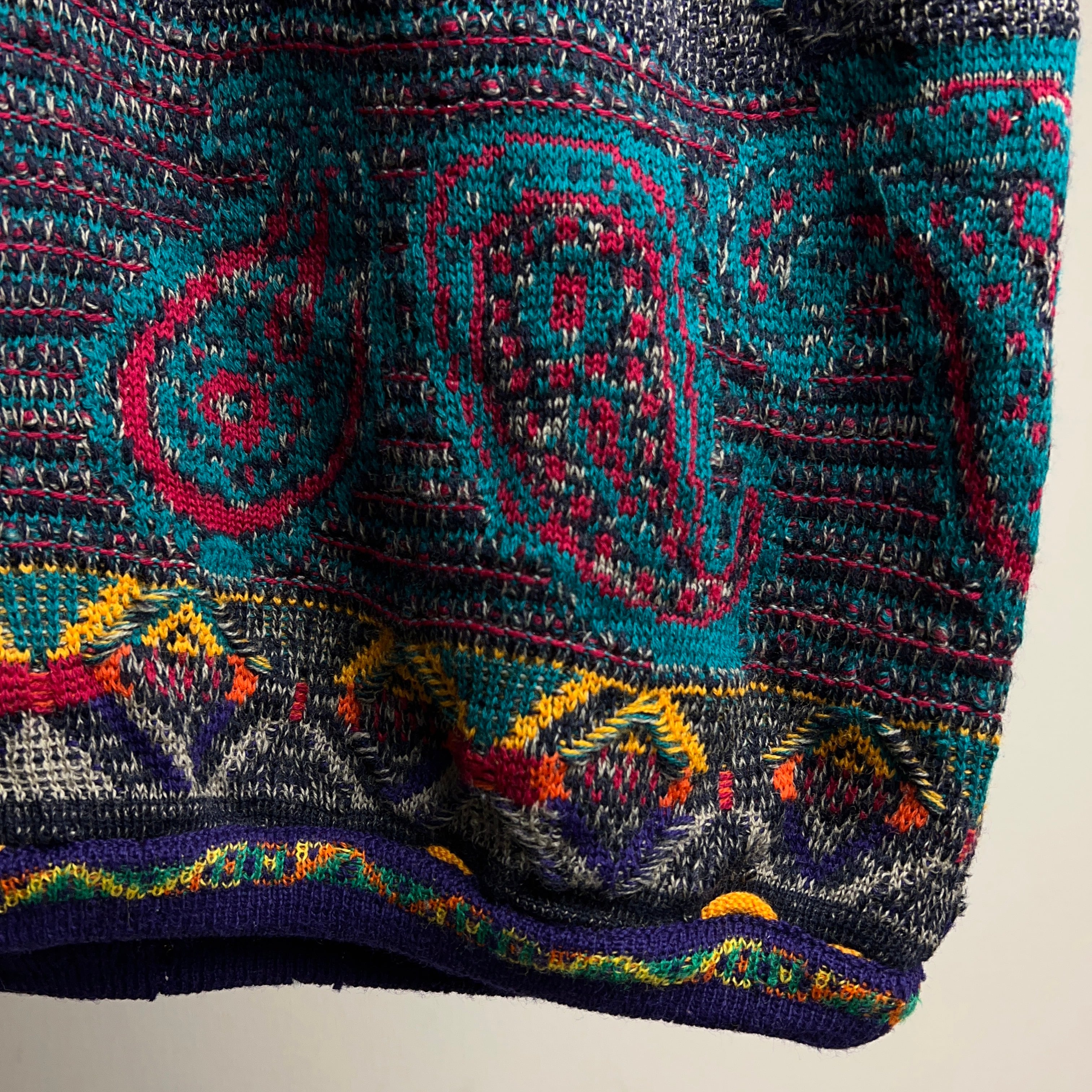 90's~ “COOGI” 3D KNIT VEST SIZE XL クージー ニットベスト 3Dニット