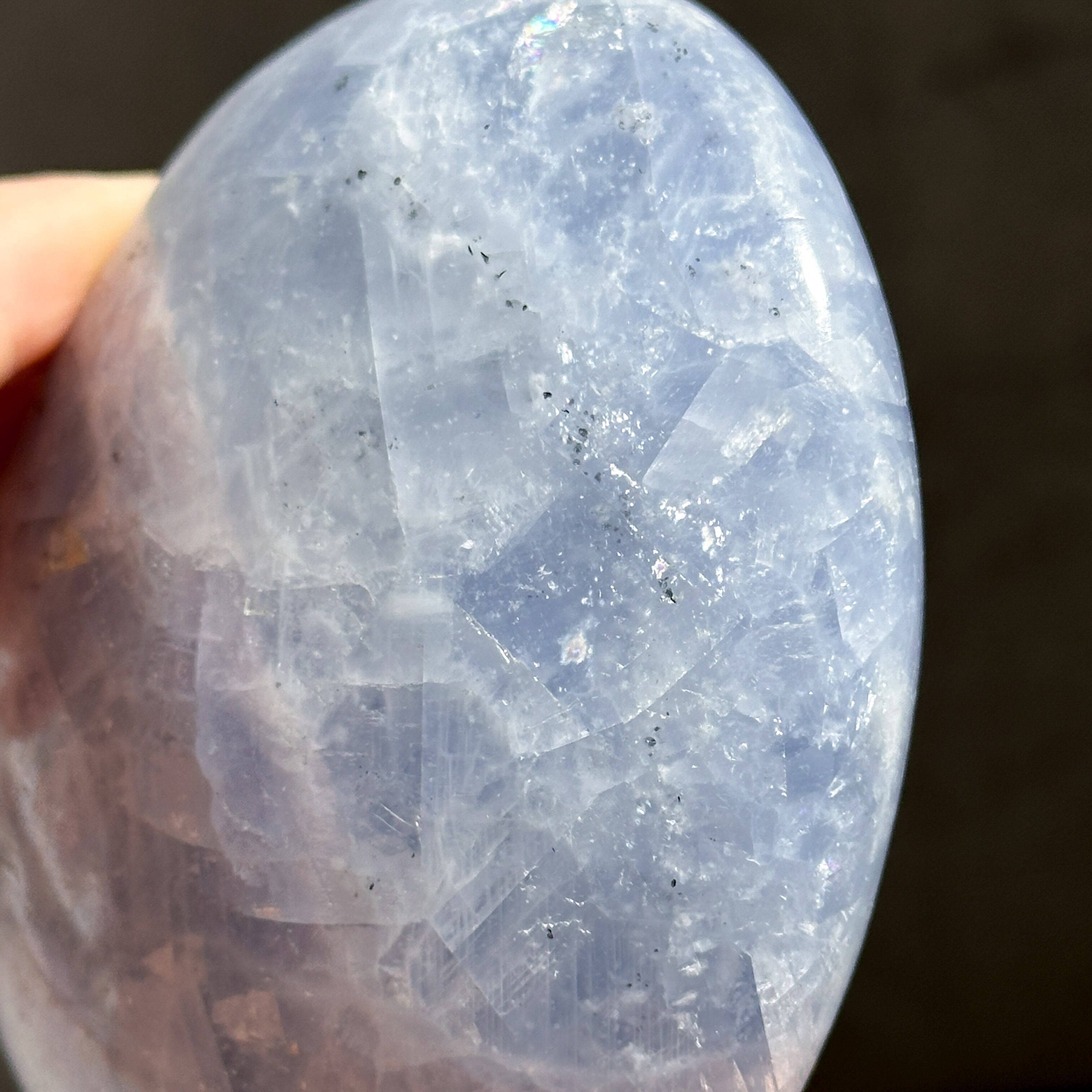 Bigセレスタイト ハート 43♡ Celestite ♡ 天然石・鉱物