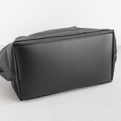 バレンシアガ ネイビーカバス スモール ナイロン ブラック レザー オレンジ