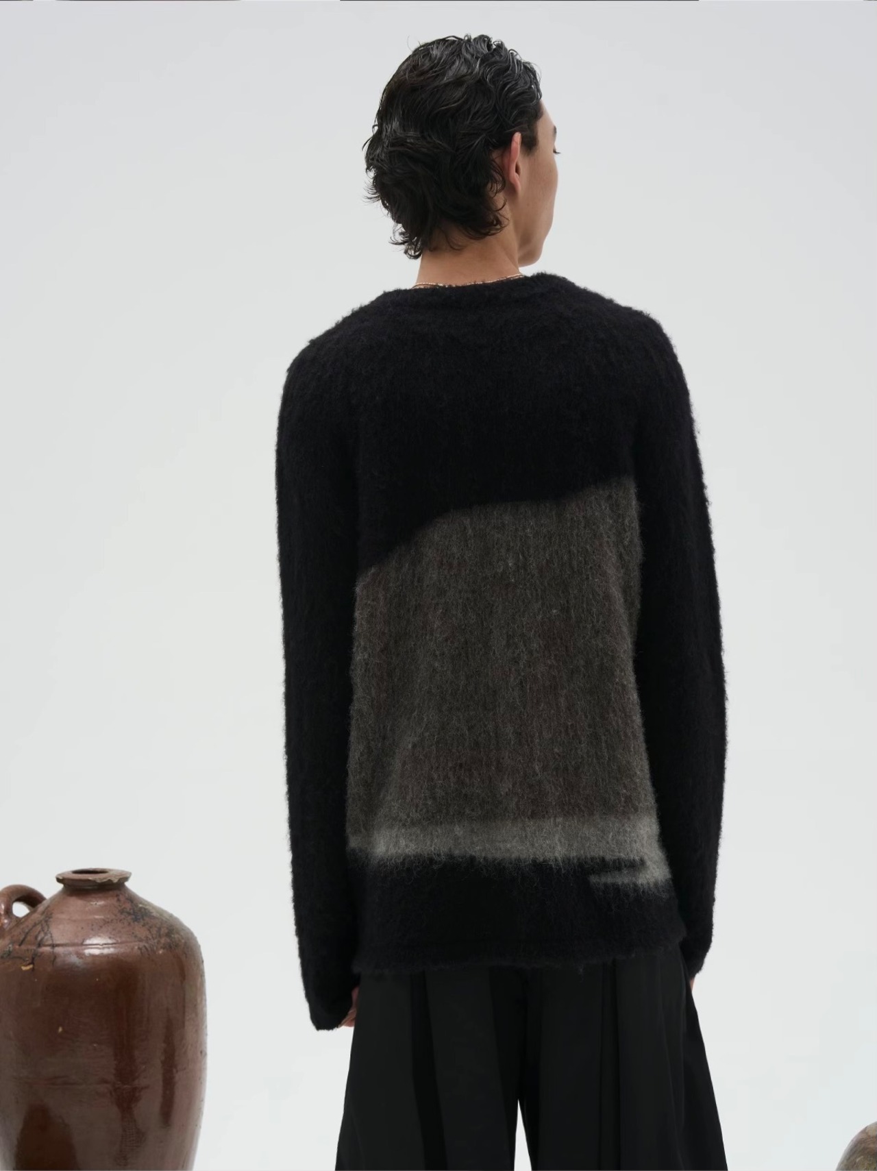 7440 37 1 Oil Brushed Mohair Sweater