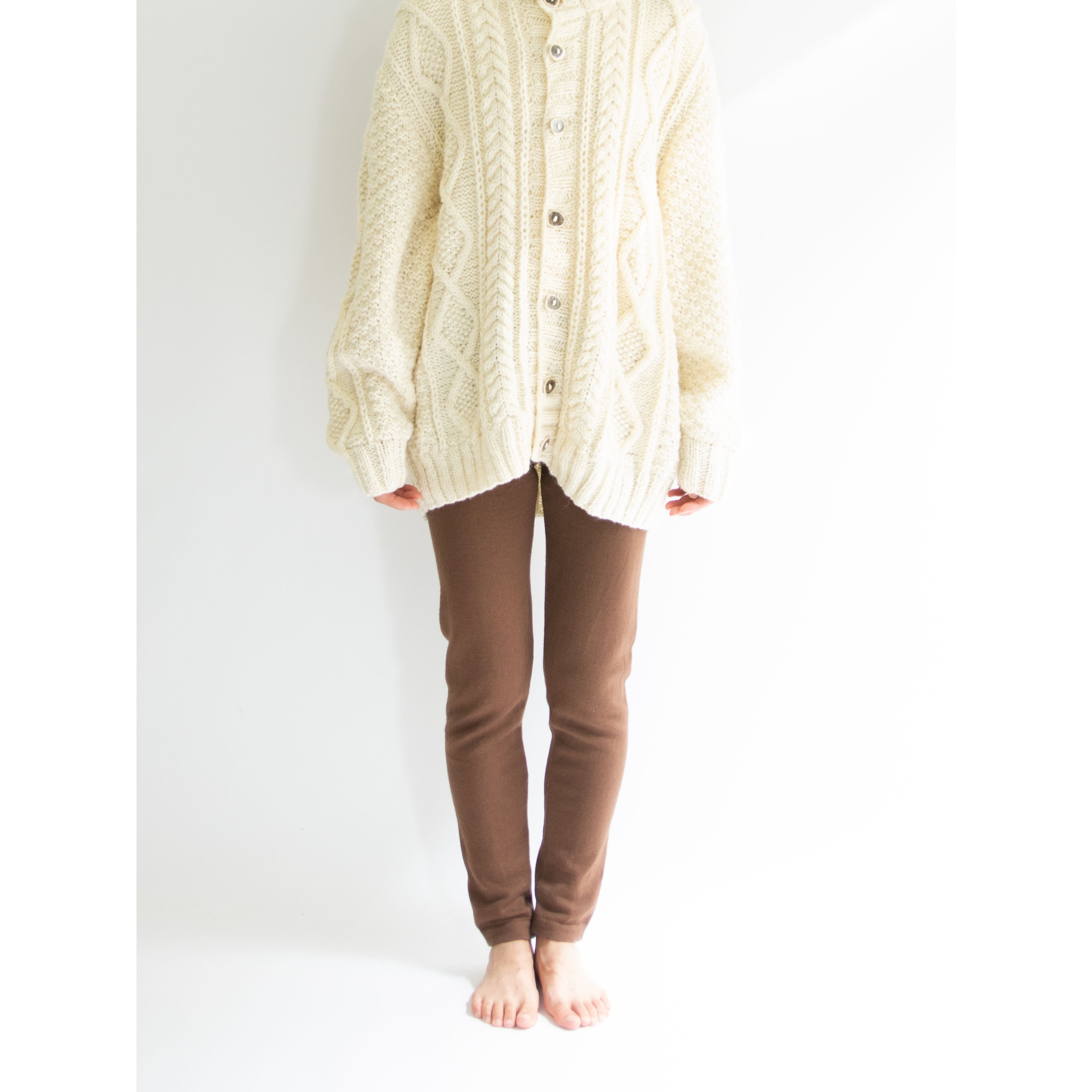 【BONZ】Made in Australia Wool Alan Knit Cardigan(オーストラリア製 ウール アランニットカーディガン セーター)
