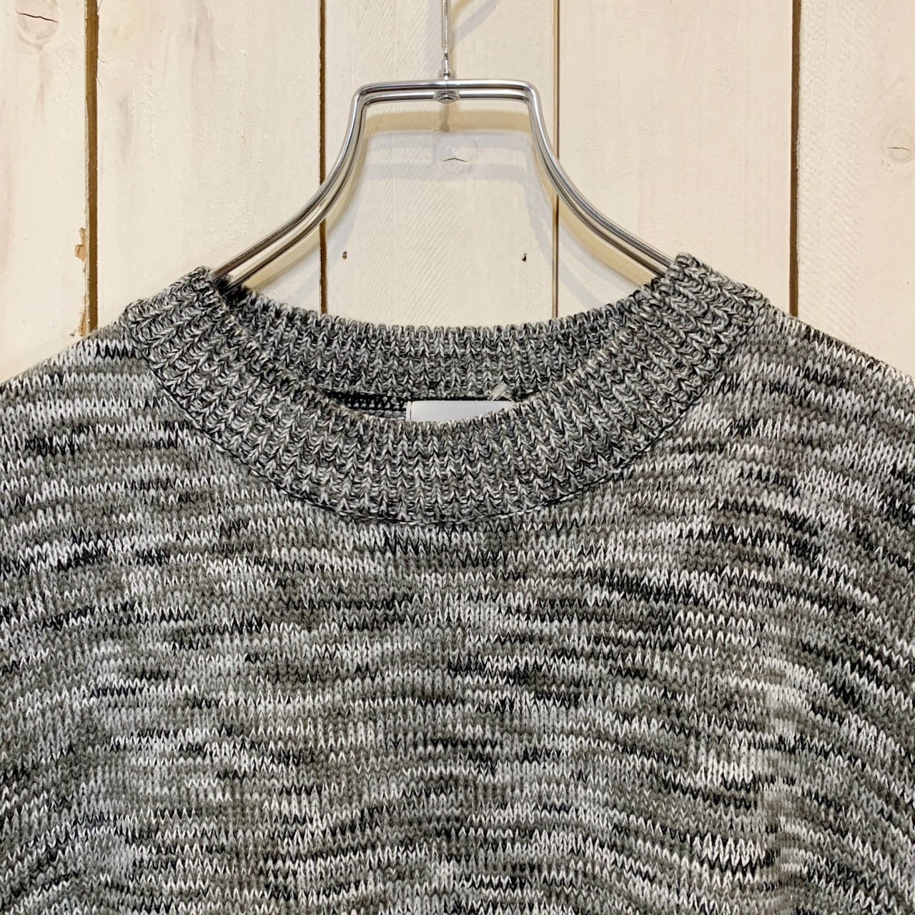 SALE》 【211532-21】 MELANGE CREW NECK VEST / メランジ クルー