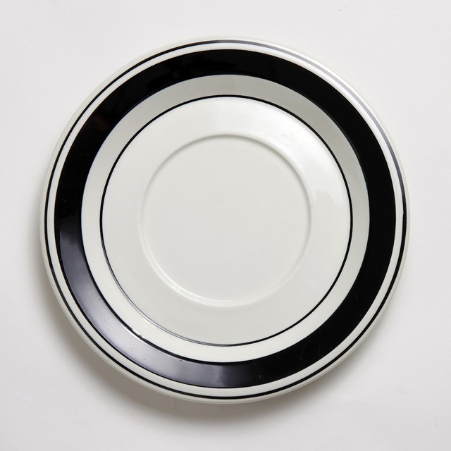 ARABIA アラビア Faenza ファエンツァ 黒 ティーカップ＆ソーサー、プレート3点セット - 2 北欧ヴィンテージ　☆わけあり☆