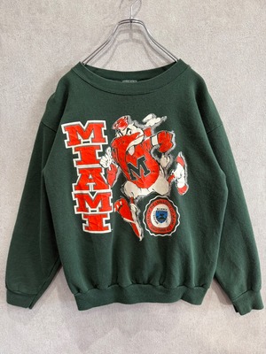 Tultex  スウェット グリーン 表記不明(Lサイズ相当) 90s USA製 古着