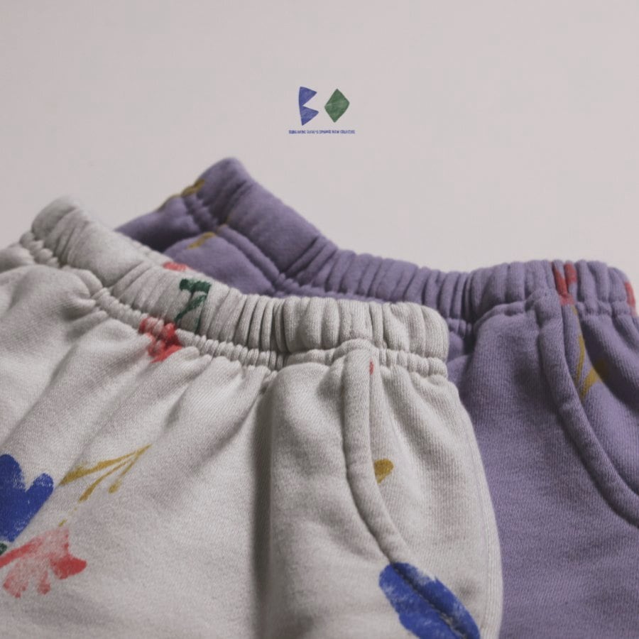 «予約»«ジュニアサイズあり»«Boneoune» フラワージョガーパンツ 2colors