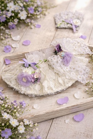 予約【Loocia】Misty Garden Cape (Purple)