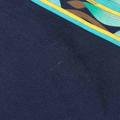 LEONARD FASHION レオナール ファッション 花柄 フレンチスリーブ ワンピース L/ネイビー系 レディース