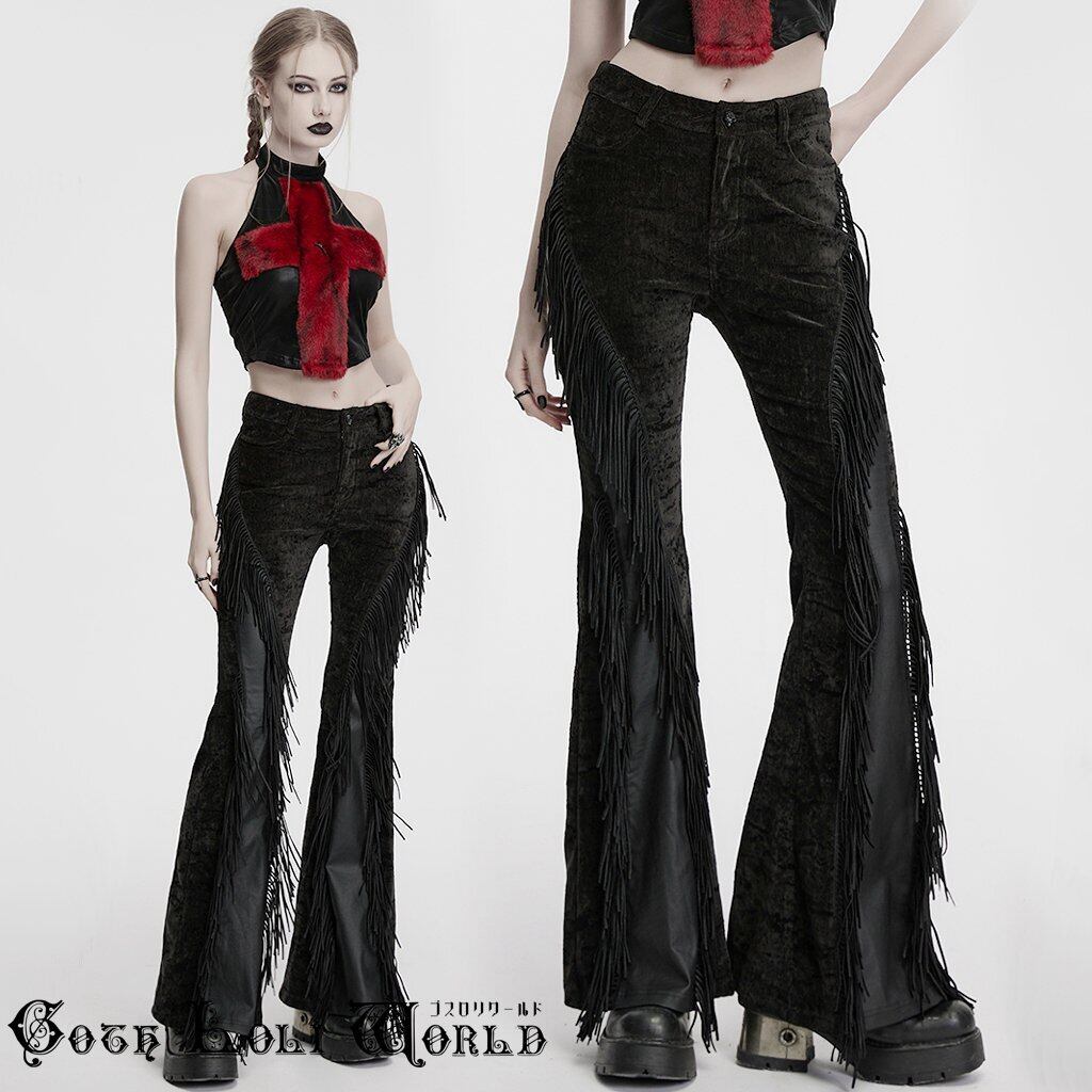 Y2K MAD PANKS ボンテージパンツ　フレア　ベルト　ストライプ　スカル Y2K MAD PANKS ボンテージパンツフレアベルトストライプスカル