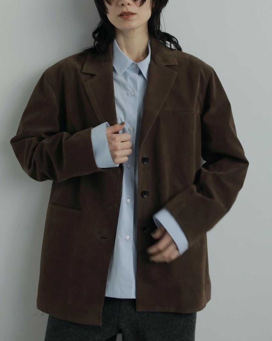anuke アンヌーク Eco Suede Jacket エコスエードジャケット anuke(アンヌーク) Eco Suede Jacket | サウスオレンジ｜メンズ