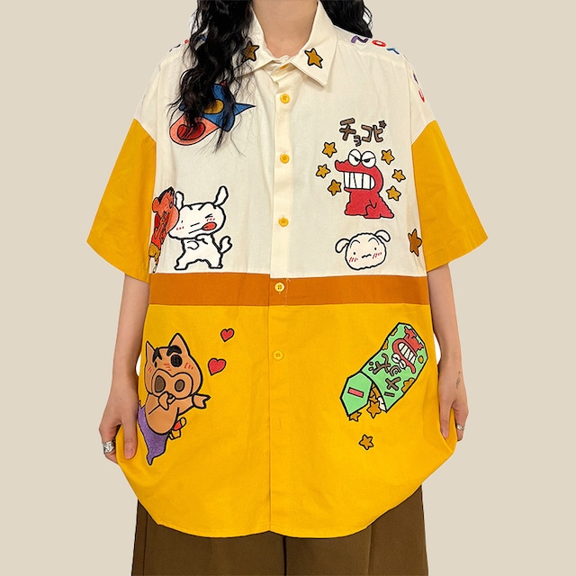 UATONLINEクレヨン しんちゃんチョコレート半袖シャツ