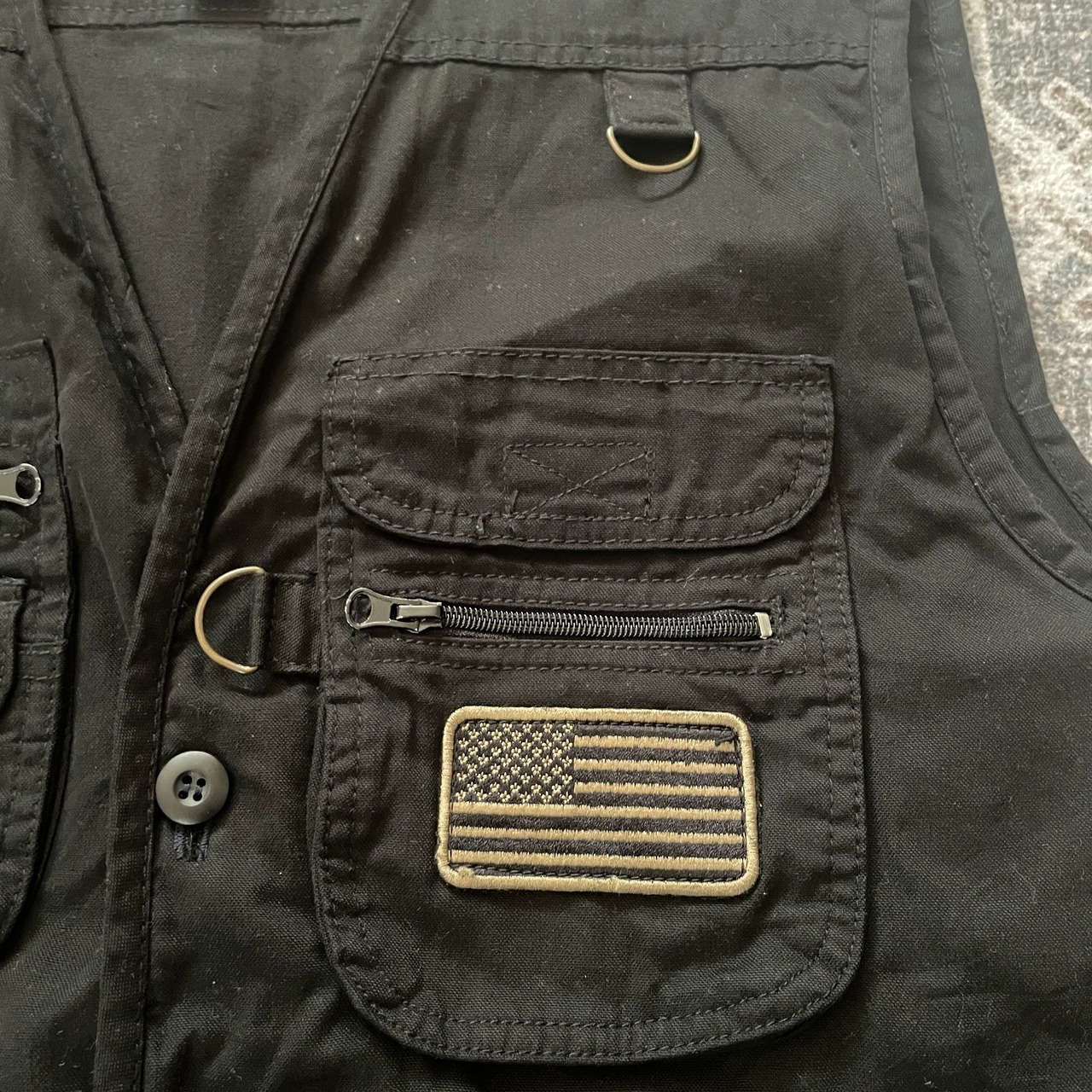 black work vest