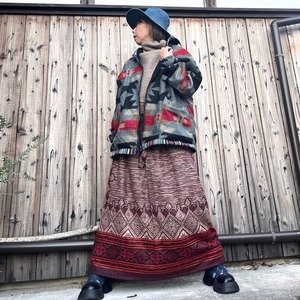 ヤクウールあったかロングスカート