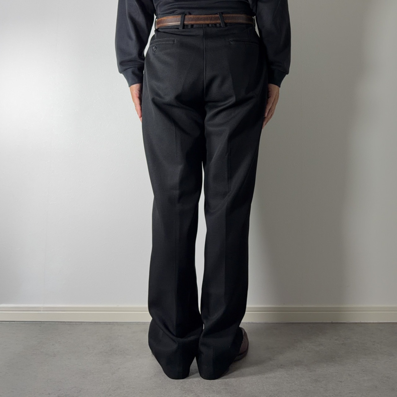 00s Levi's ACTION SLACKS BLACK [W34L30.5相当] 古着 - 16