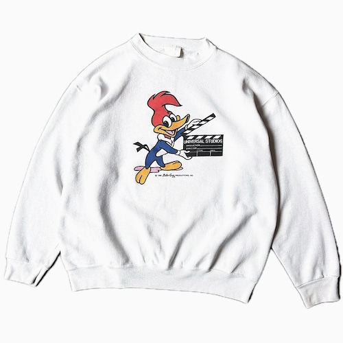 Vintage 80's【UNIVERSAL STUDIOS Hollywood】"Woody Woodpecker" Sweat