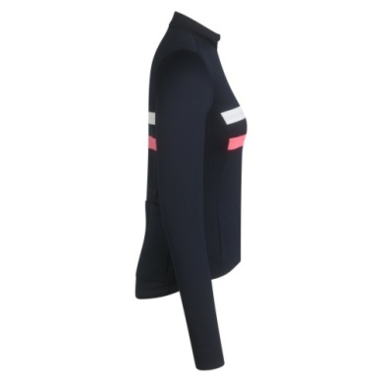 RAPHA WOMEN'S BREVET LONG SLEEVE JERSEY DARK NAVY/HI-VIS PINK