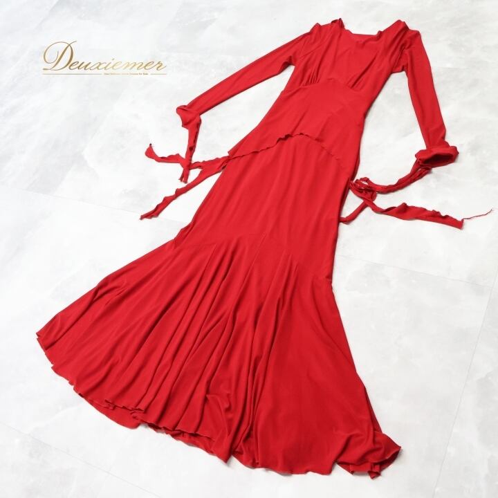 美品 社交ダンス衣装】ワンピース ドレス create-sun 無地 可愛い 社交