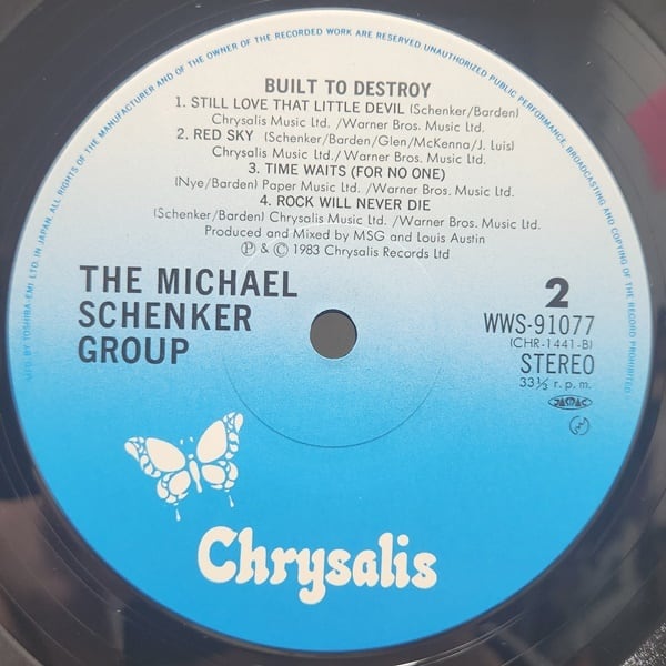 The Michael Schenker Group / Built To Destroy [WWS-91077] - 画像4