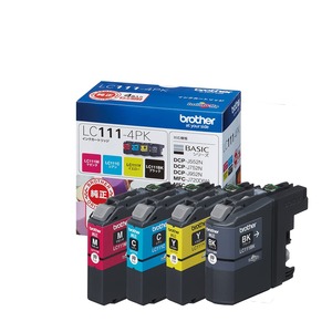 【新着特価】インクカートリッジ4色パック(エコパッケージ) LC111-4PK-E 対応型番:DCP-J957N、DCP-J557N、MFC-J727D/DW 他