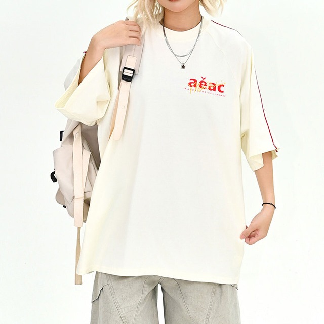 ロゴライングラフィックTシャツ 2col   R02032