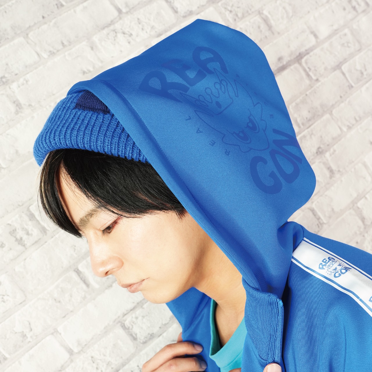 ジャージトップ　ブルー