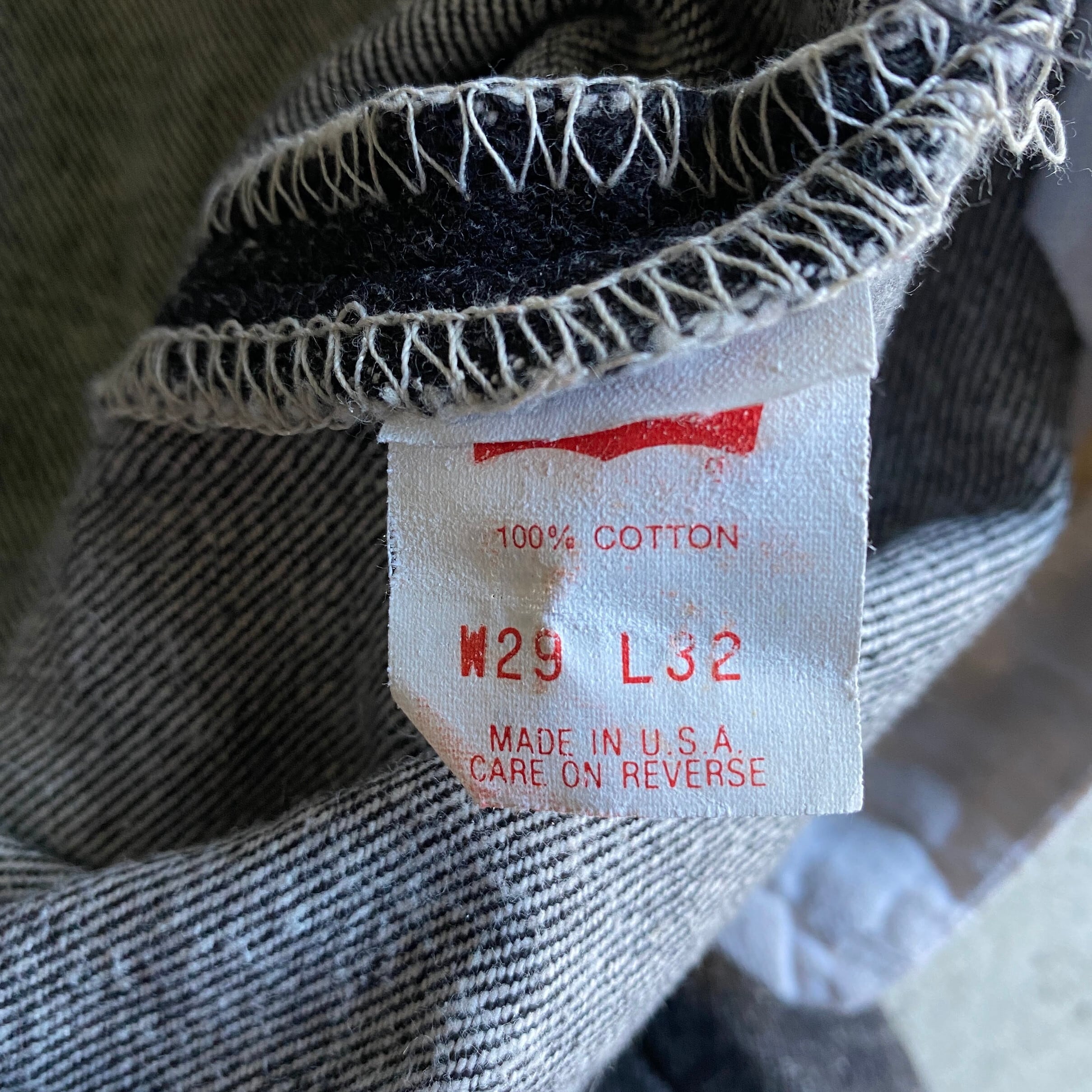 USA製 80年代 Levi's リーバイス 501-0658 先染め ブラックデニム