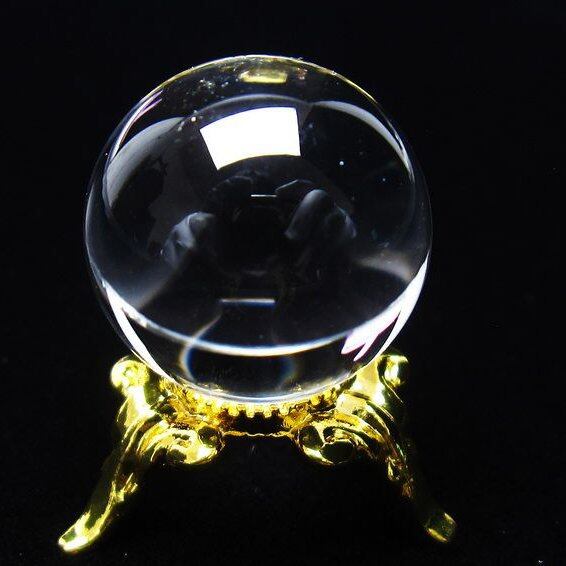 水晶 丸玉 ブラジル産 20mm 一点物 141-6365