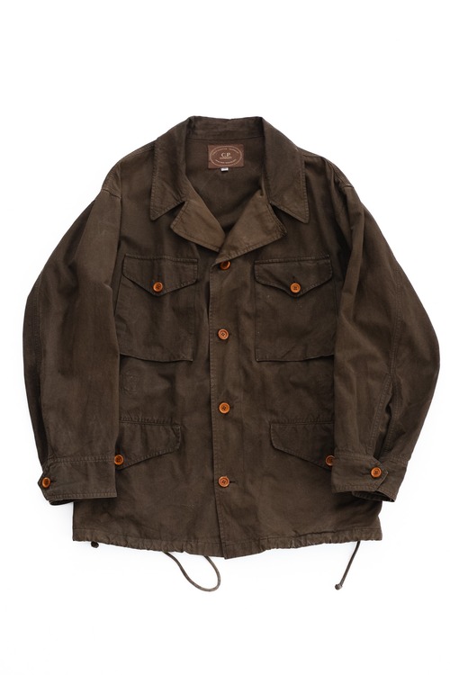 [1988SS] "C.P.COMPANY" Garment-Dyed 'Mais' Panama Cotton Field Jacket (IDEAS FROM MASSIMO OSTI)