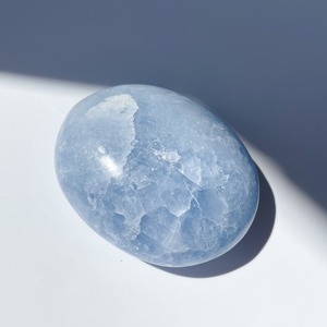 セレスタイト パームストーン14◇ Celestite ◇ 天然石・鉱物・パワーストーン