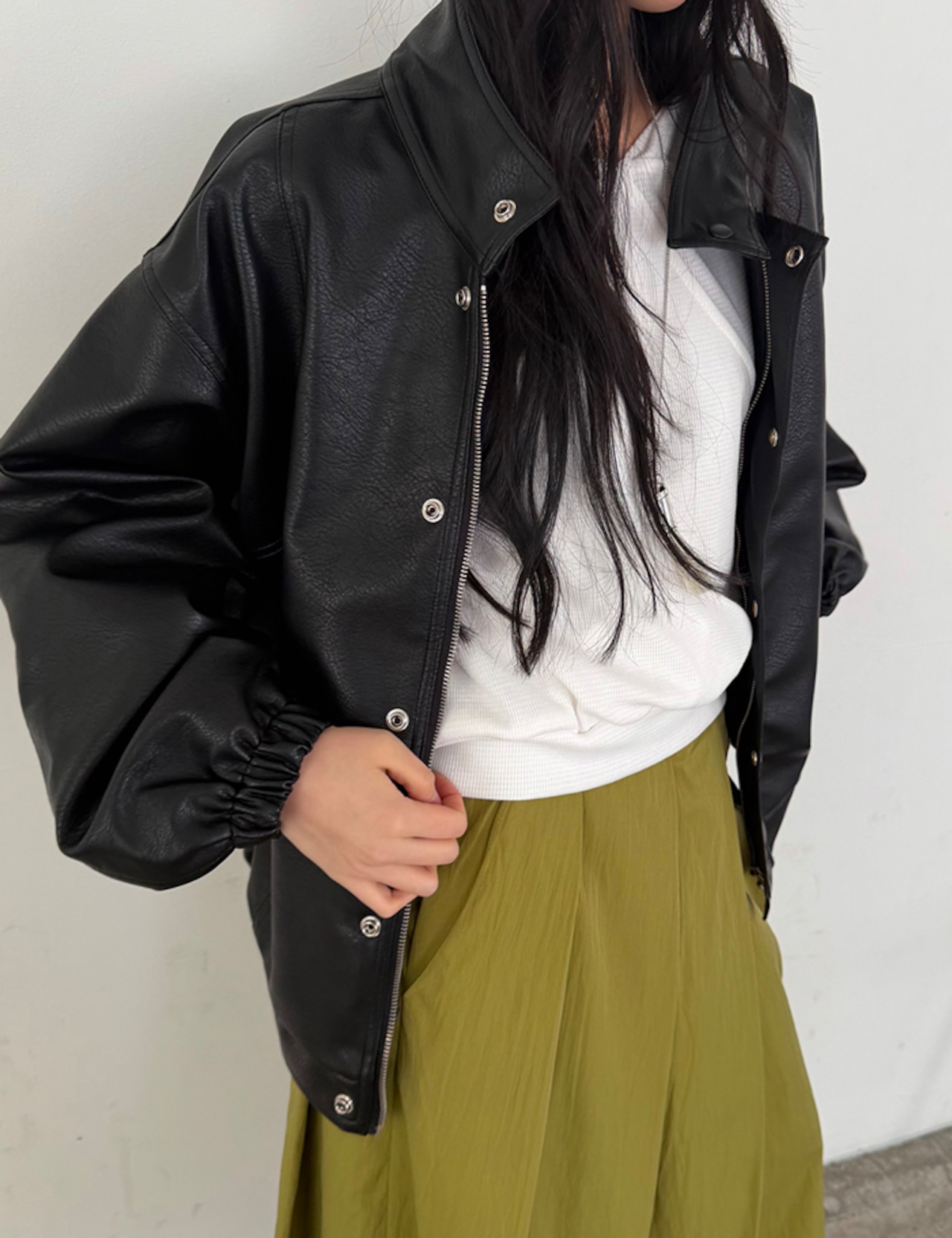 【新作5%OFF・3日間】Carbon Soft-Leather Jacket_2colors