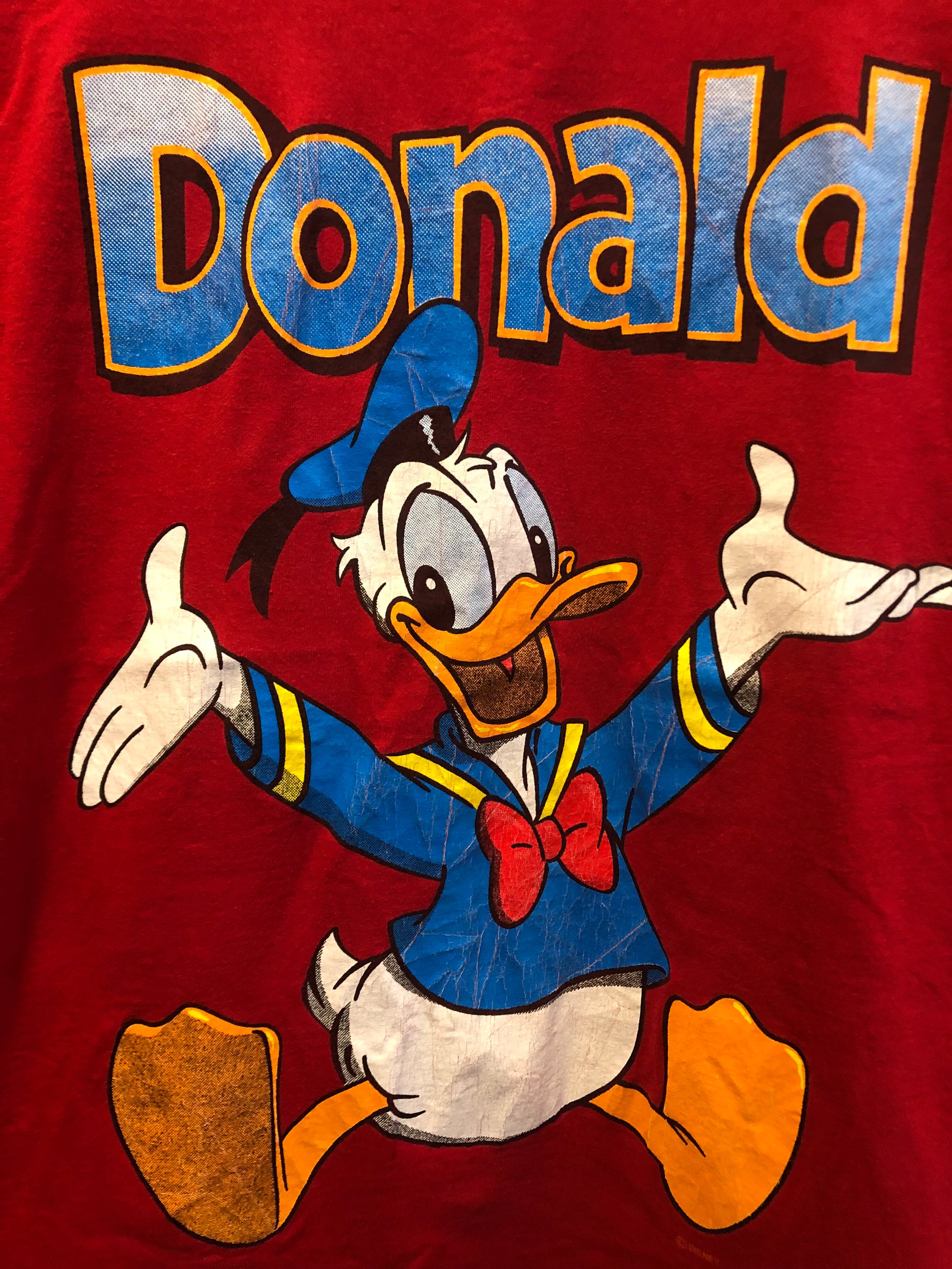 90年代頃 USA製 ドナルドダック Tシャツ ベルバシーン ディズニー