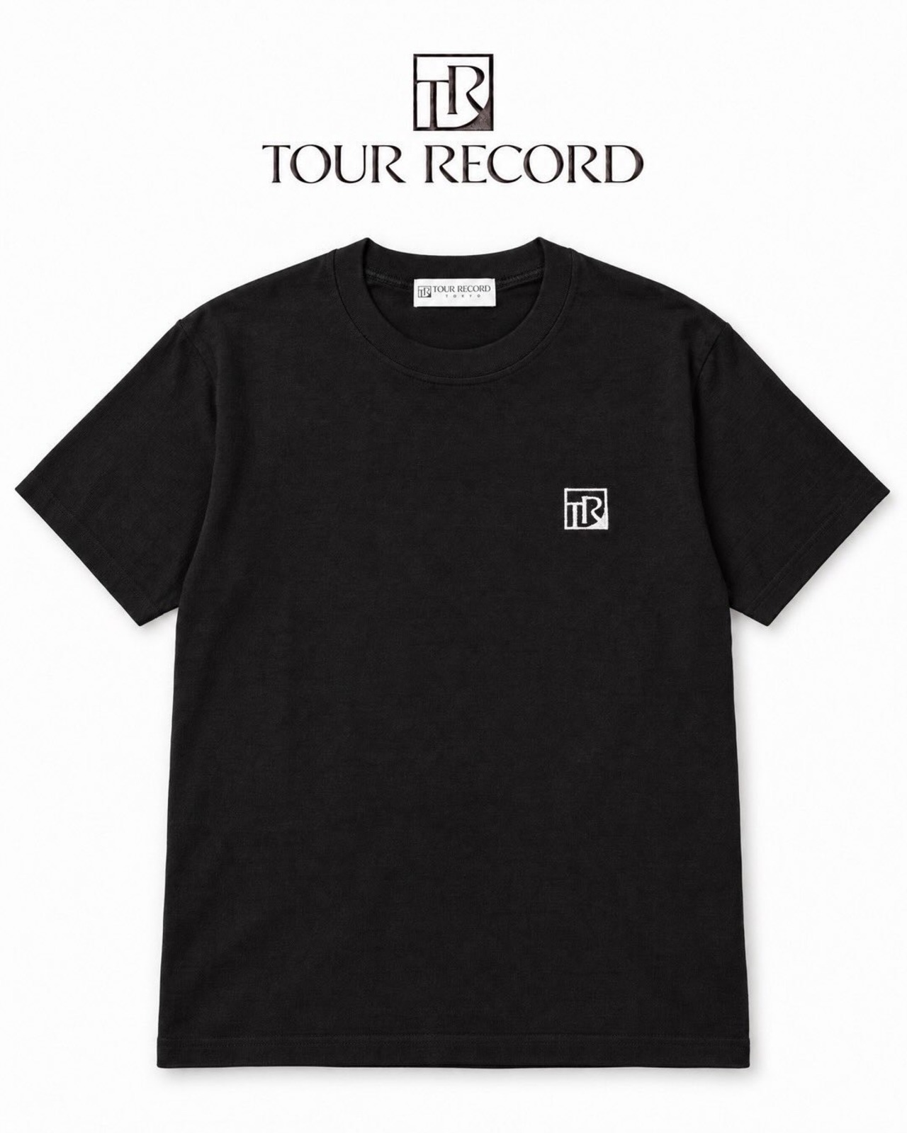 TOUR RECORD Tシャツ 胸元ロゴ Lサイズ