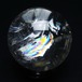 水晶 丸玉 虹入り 54mm スフィア 置物 水晶玉 一点物 151-8839