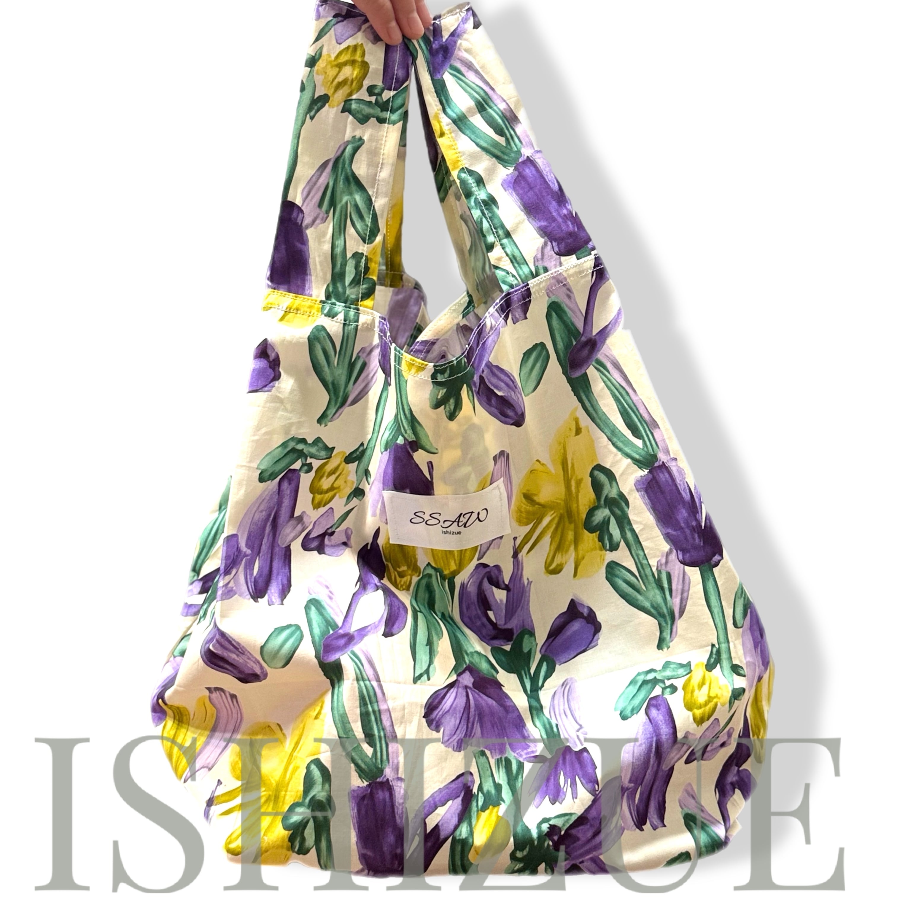 painting flower エコバッグ