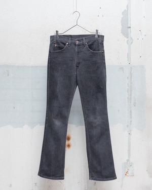 "Levi's" 517 stretch black denim flare trousers / W32,L32 / Made In USA