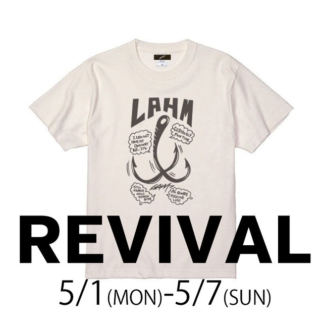 【LAHM限定復刻モデル】【少量キャンセル分がでました】LAHM hook up tee　LAHM