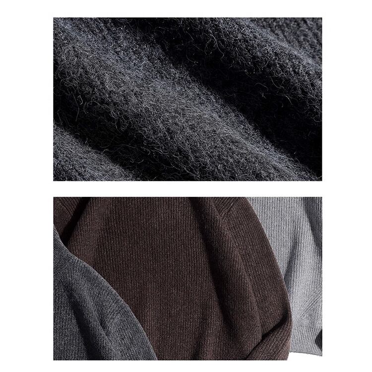 ★ANTI-PILLING TURTLENECK PLAIN SWEATER　　A0881