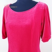 フラダンス 衣装 ワンピース ドレス ピンク系 マーメイドライン フラ ダンス ベロア 高級感 光沢 無地 シンプル ハワイアン MermaidLine MMJ エムエムジェイ 日本製 華やか 鮮やか アロハ 上品 かわいい