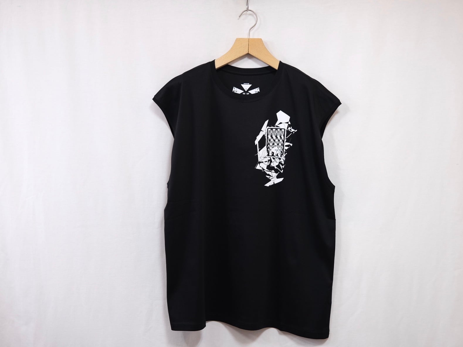 ACRONYM”S25-PR-B NEXT TO SKIN 100%COTTON MERCERIZED SLEEVELESS T