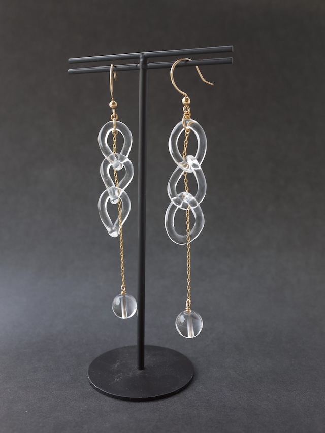 Stone chain Earrings - 5