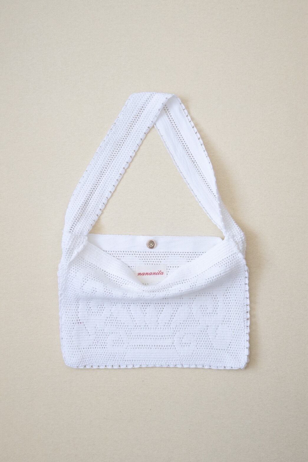 Nananita 〈FOUNTAIN CROCHET BAG〉DOVE | trava