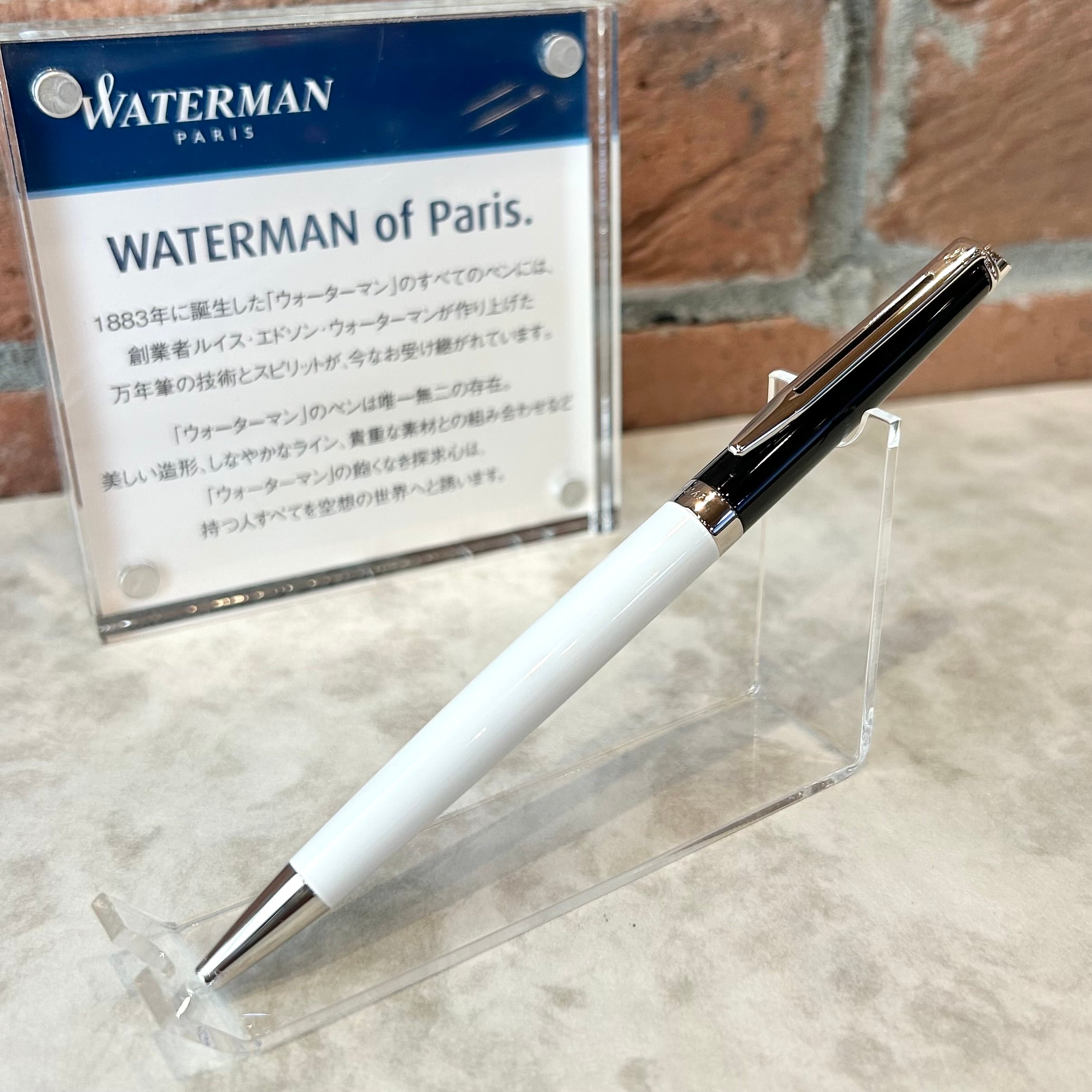 パイロットのメタリックシルバーボールペン 廃盤品】 ウォーターマン 「エキスパート メタリックシルバーRT