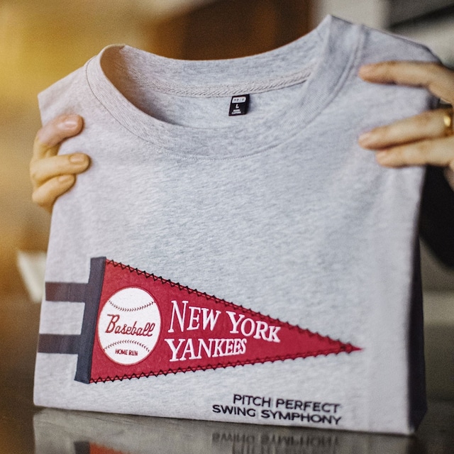 アメリカンレトロパッチ刺繍Tシャツ 225937