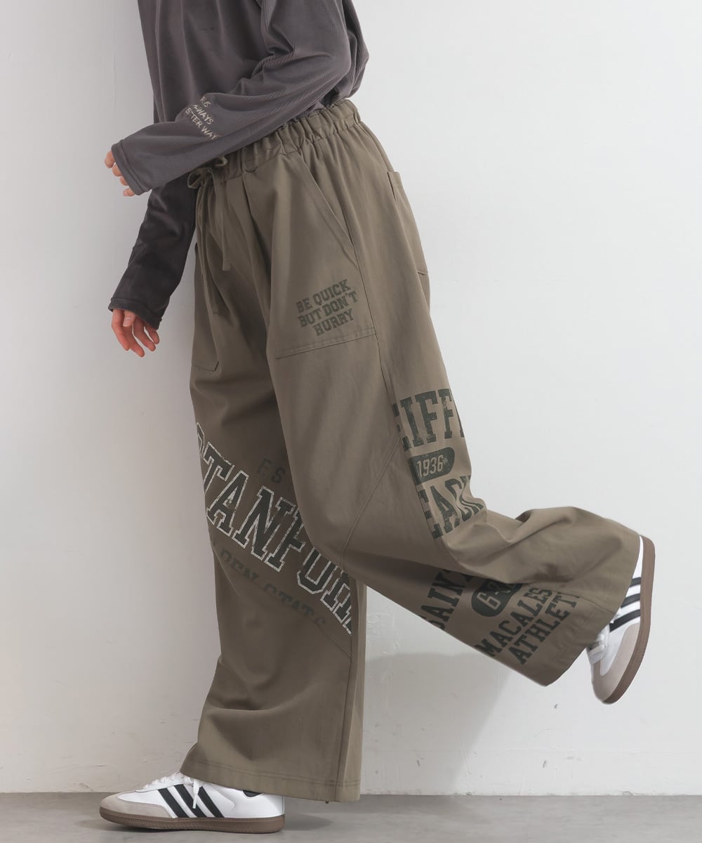 K261008 ツイルロゴ切替ワークパンツ / Twill Logo Panel Work Pants