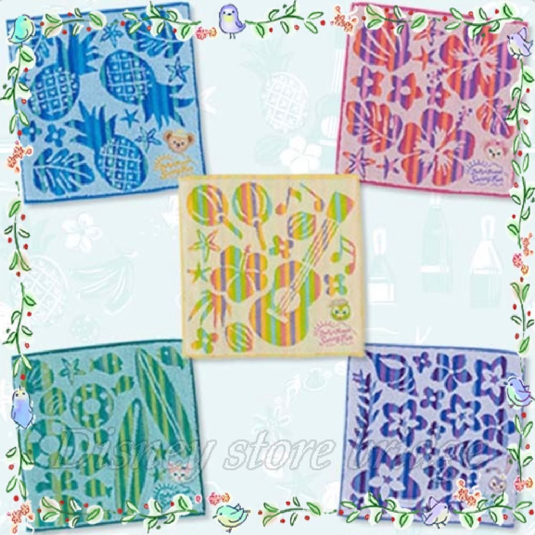 ミニタオル セット 5枚 ダッフィー サニーファン ダッフィー&フレンズ ディズニーシー 公式 ダッフィー サニーファン2021 グッズ 夏のイベント