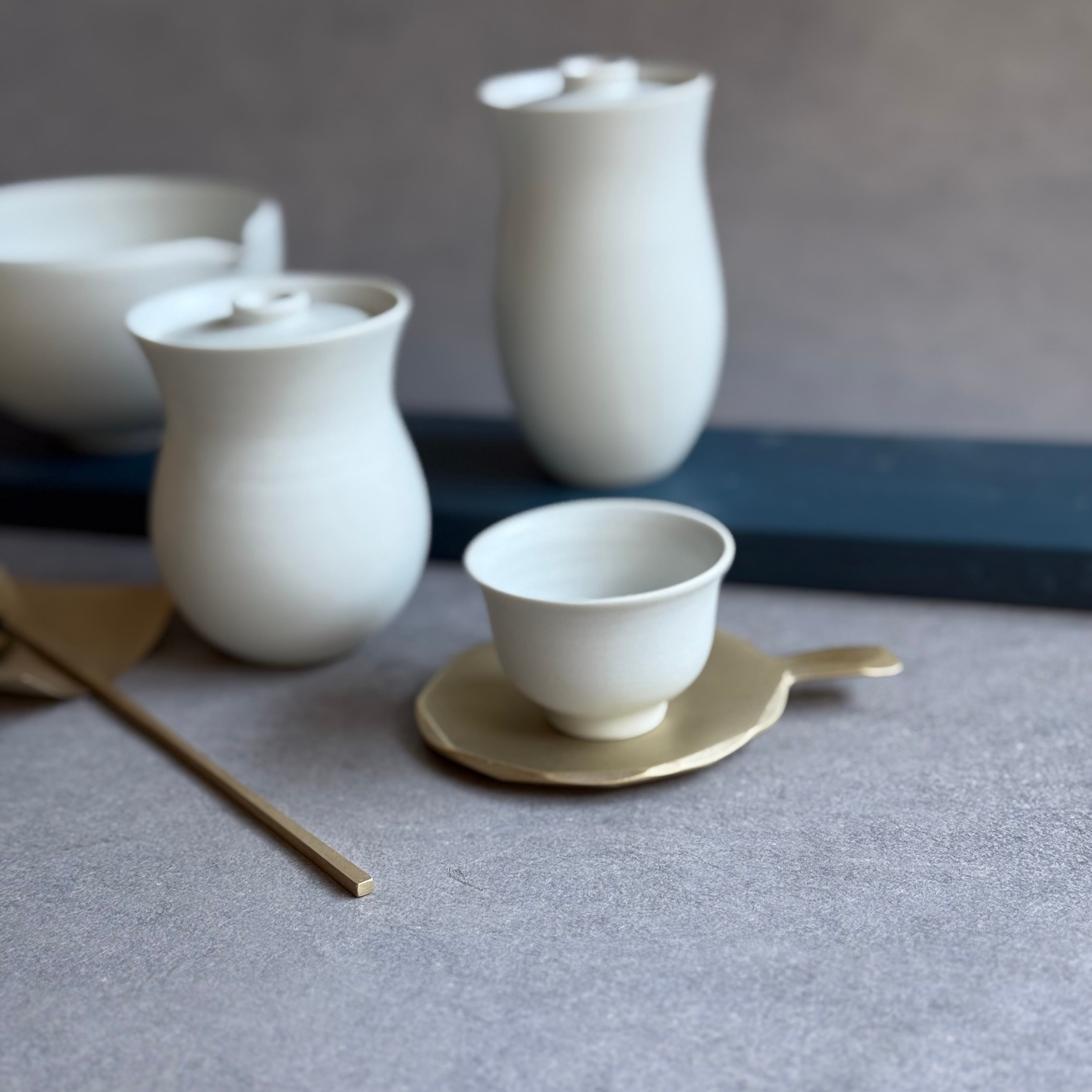 水野幸一 古白磁 蓋碗 | gallery 一白