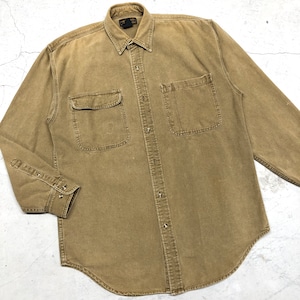 1980'S EDDIE BAUER COTTON BEIGE SHIRT
